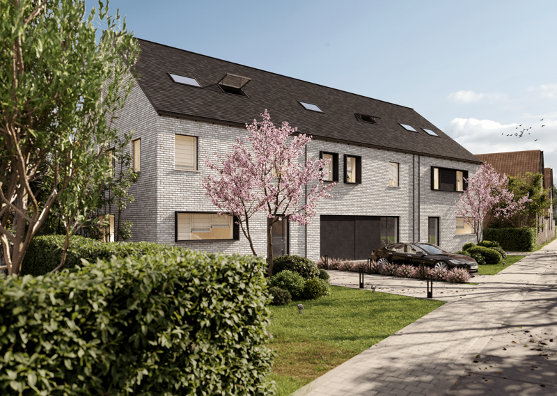 Hedendaagse en moderne nieuwbouwwoningen  gelegen te Zele